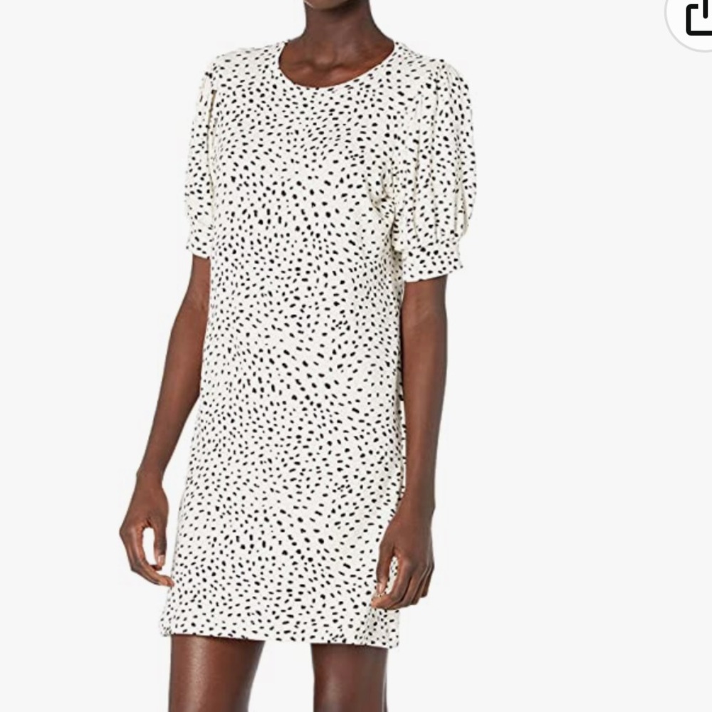 3/$10 Daily Ritual Supersoft Relaxed Fit Puff Sleeve Dress
